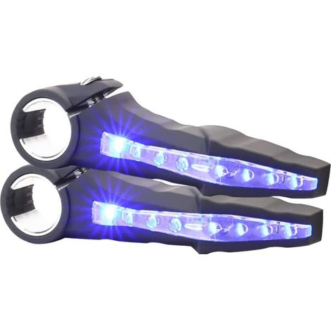 Clignotants de vélo, lot de 2, 22 mm, pour la signalisation et la sécurité lors des changements de direction.-AquaForge (1/5)