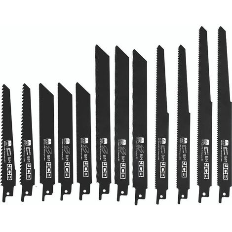JCB 12 Piece Reciprocating Saw Blade Set BIM Blades (1/5)