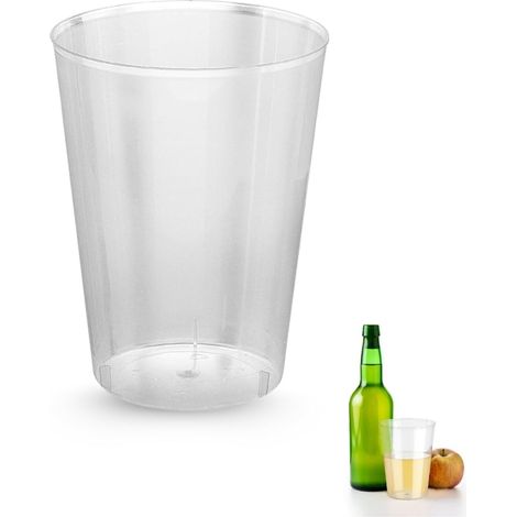 Lot de 15 Gobelets Plastique 500ml Réutilisables – Verres Rigides en Polypropylène (PP) – Idéal Fête (1/5)