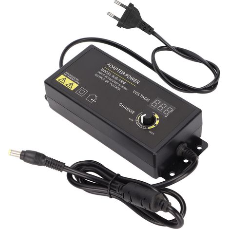 Alimentation Secteur 120W 5A 3‑24V Affichage Numérique LED Réglable Tension Vitesse EU Plug