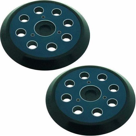 Tapis abrasif pour ponceuse orbitale 8 trous 125mm compatible avec Makita m9204 bo5030 bo5031 dbo180z bo8041 dbo180rmj bo5041 bo5010 bo50111 bo5012 - lot de 2 (1/4)