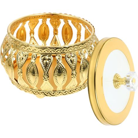 Leichte Mubarak Geschenkbox aus Eisen und Glas mit Deckel Dekorative Süßigkeitenbox für Geburtstagspartys und Jubiläen im Orientalischen Stil (1/5)