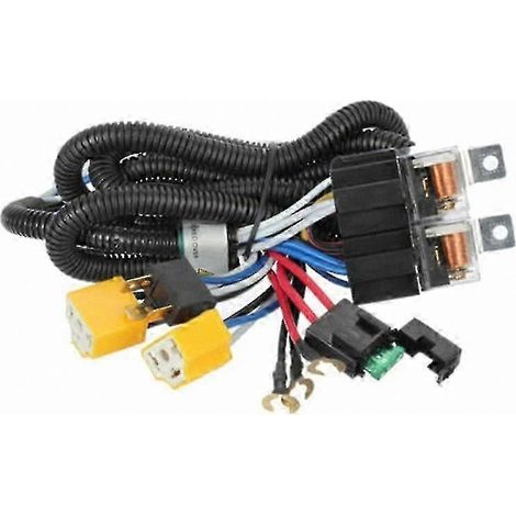 Lot de 2 faisceaux de relais H4 pour douille d'ampoule de voiture (1/5)