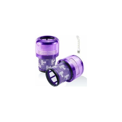 ZVD 2 morceaux de filtres conviennent à Dyson V11 Absolute Extra Pro, V11 Couple Driving Animaux, V15 Détectez l'aspirateur non aspirateur SV14 HEPA peut être nettoyé et remplacé par DY 970013 02 - Cr (1/4)