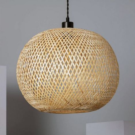 Lámpara Colgante Bambú Llata Natural