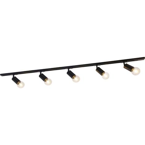 Italux Marvi Barre de spots de plafond moderne à 5 lumières, E27