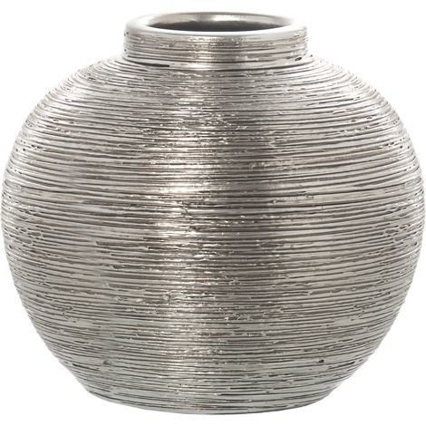 Vase Céramique Argenté Ø30 Cm °30X28 Cm (1/2)