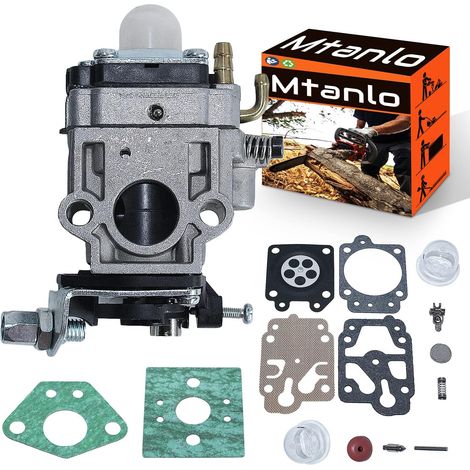 Pièces de rechange carburateur Débroussailleuse à essence 2 temps pour 52cc 49cc 43cc MP15, 43CC, CG430, CG520, BC430, BC520 avec joints de carburateur Kit débroussailleuse (1/5)