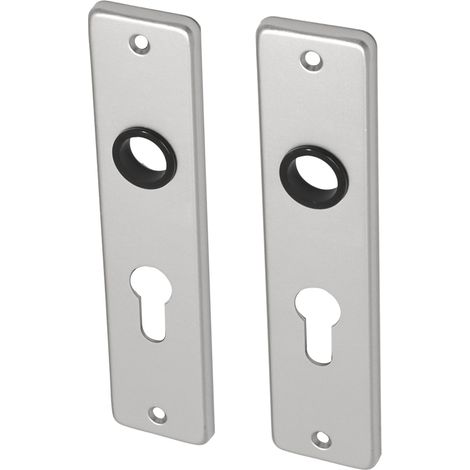 Plaque de porte courte PC55 en aluminium - Par set