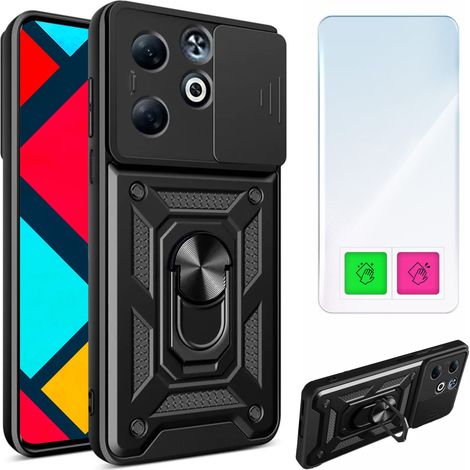 Funda para Infinix Smart 8 Hot 40i, carcasa trasera reforzada con cristal (1/5)