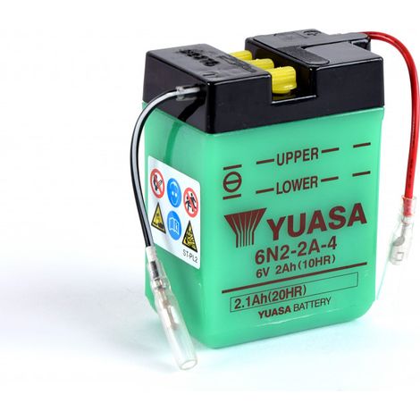 Batterie moto YUASA 6N2-2A-4 6V 2.1AH