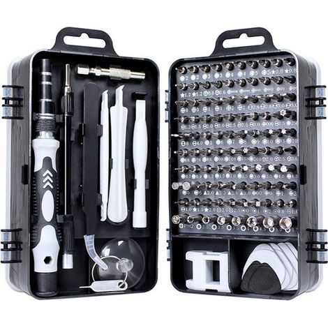 115-in-1 Präzisions-Schraubendreher-Set, DIY-Reparatur-Werkzeug-Set für iPhone, Laptop, PC, MacBook, Xbox, Brillen und andere Elektronik, Mini-Schraubendreher-Set mit Etui (1/4)