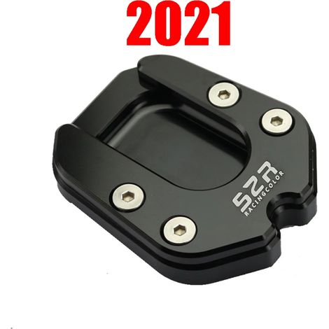 (Noir) Compatible avec les accessoires de moto CFMOTO CF 800MT MT800 MT 800 MT : béquille latérale, extension, plaque de support, pièces maxpower (1/4)