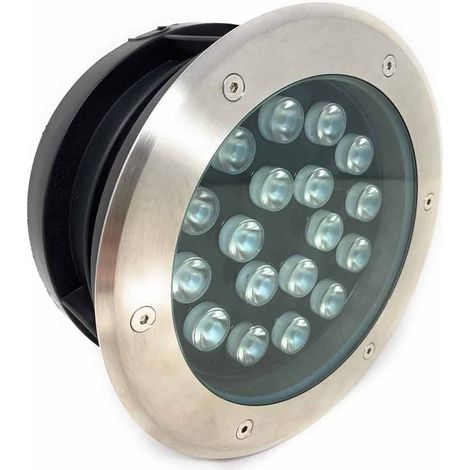 Faretto ad incasso calpestabile 18 led 18 watt segnapasso carrabile luce naturale 4000k da esterno IP67 (1/3)