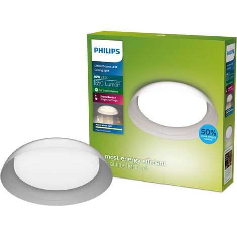 Philips Fleta Plafón Luz blanca cálida - SceneSwitch 10 W (1/5)