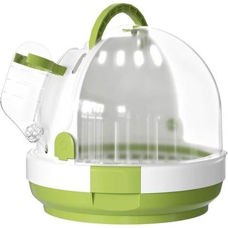 Bird Travel Carrier - Transparent, 18x18x16 cm - Breathable, Lightweight, Secure, Multicolor