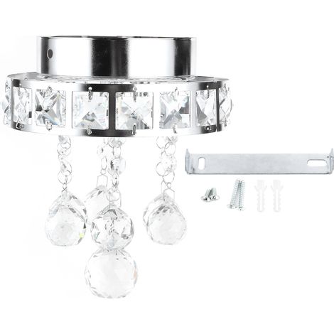 Lustre de Plafond Crystal G4 pour Salon - Lumière Design avec Cristal et Installation Facile 12V