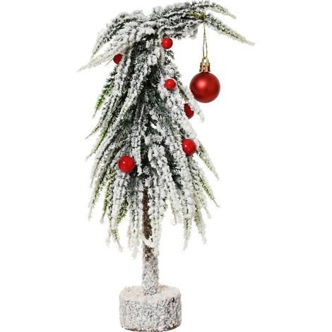 Mini Weihnachtsbaum mit roten Beeren D10 H30