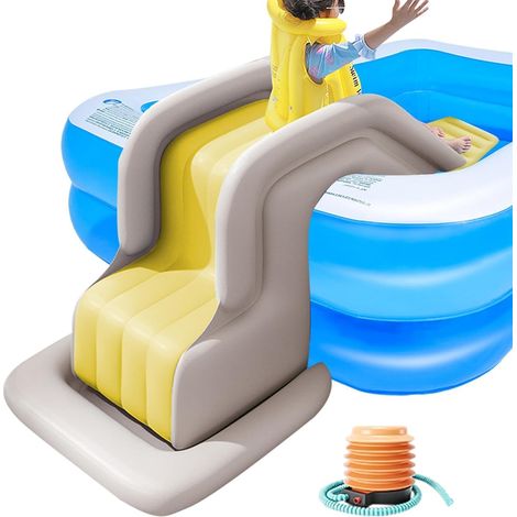 Toboggans Aquatiques gonflables pour Piscine Jeu et divertissant Toboggan Aquatique Gonflable pour Pour patio, jardin, cour, pelouse, parc, centre de jeux, arrière-cour, terrasse et (1/5)