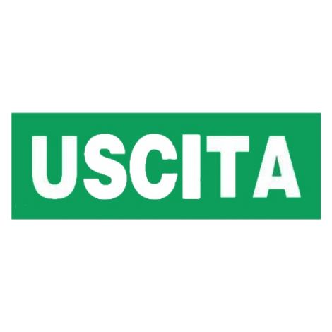 Adesivo uscita Ticinque LED per lampade emergenza o uscitaBEG11582