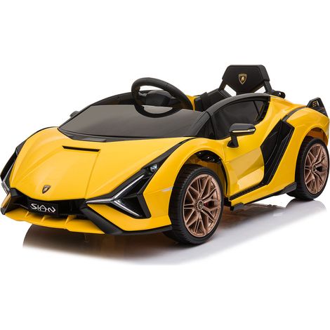 Macchina Elettrica per Bambini Licenza Ufficiale Lamborghini Sian 10,8V 5,4Ah Giallo
