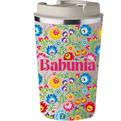 Taza térmica premium beige GRANDMA: un regalo para el Día de la Abuela en KT179b (1/5)