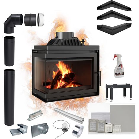 Kamineinsatz Gusseisen KRATKI SIMPLE links 8 kW Ø 200 (1/5)