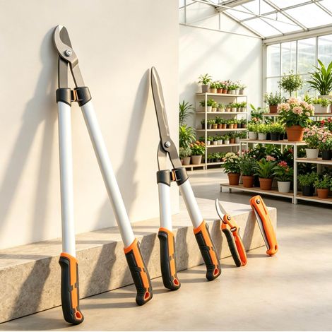 4-teiliges Garten-Baumschneide-Set mit Astschere, Schere und Klappsäge HAVRYA (1/4)