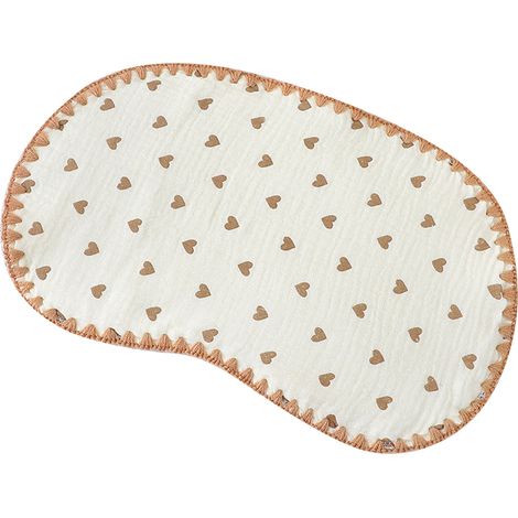 Coussin de positionnement pour la tête de bébé, anti-régurgitations, absorbant la transpiration, respirant et doux, en pur coton, idéal pour l'été. Cœur en forme de cœur. (1/5)