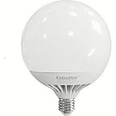 Trade Shop - LED-LAMPE E27 20W 1700LM GLOBE G120BW WARMES LICHT WEISS KUNSTSTOFF -