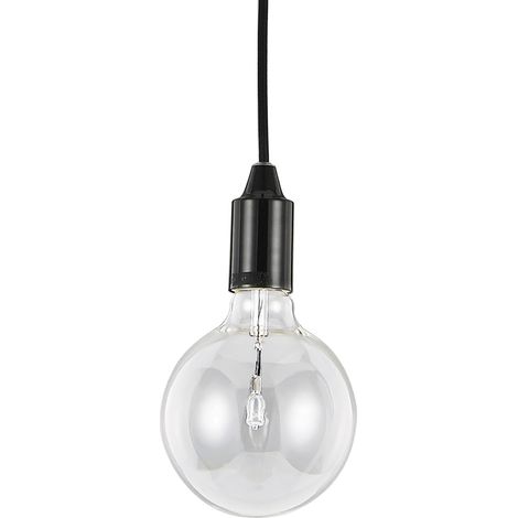 Sospensione Moderna Edison Metallo Nero 1 Luce E27 8W 3000K Luce Calda (1/3)