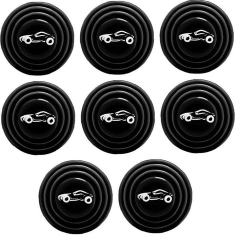 Tampon Anti-Silicone pour Porte de Voiture, 8 pièces Joint Tampon Anti-Bruit Universel Autocollant de Porte Anti-Collision Accessoires de Voiture (1/4)