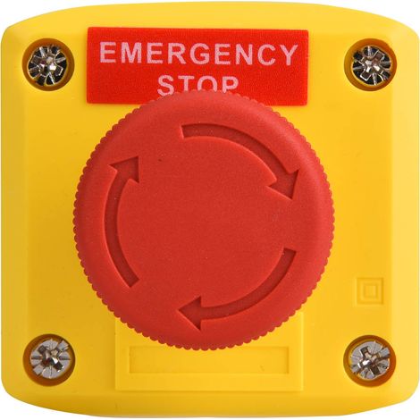 Bouton d'arrêt d'urgence rouge Signe IP65 Étanche SP A001