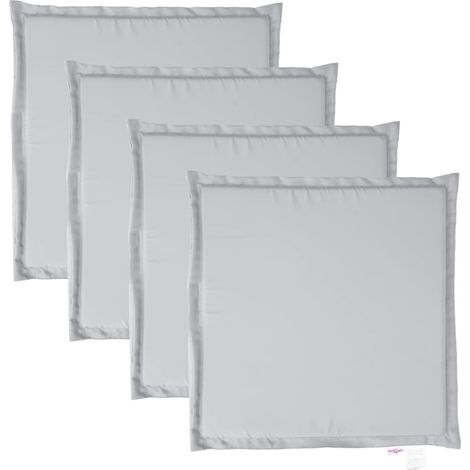 Maison Exclusive - Imbottitura per Seduta Giardino 4pz Grigio Chiaro 45x45x2 cm