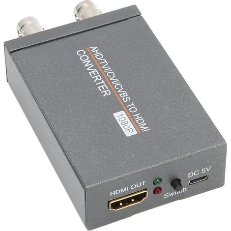Convertisseur AHD/TVI/CVI/CVBS vers HDMI, Adaptateur Vidéo Full HD 720P/1080P/3MP/4MP/5MP/8MP vers HDMI pour Moniteurs HDTV DVR (1/5)