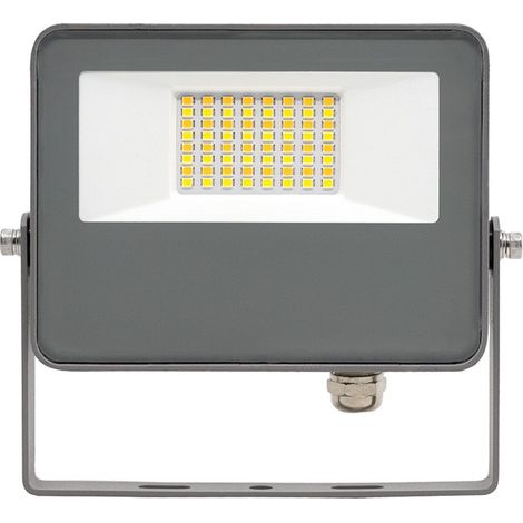 Proiettore LED da esterno Sky 30W con tecnologia Switch CCT 3000K/4000K/5000K, fascio 115º, finitura Argento Opaco - Beneito & Faure (1/4)