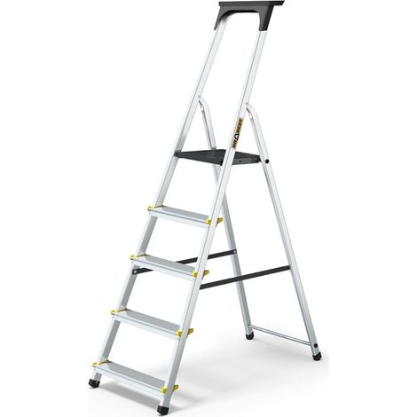 Drabest Scalette Serie Pro Scaletta In Alluminio Scaletta Domestica A 5 Gradini 150kg (1/4)