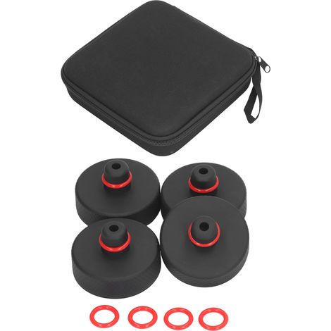 4 Stück Gummi-Wagenheberauflagen, Hebepunktadapter, Pufferung, verschleißfest, sicherer Schutz für Wohnmobile (1/5)