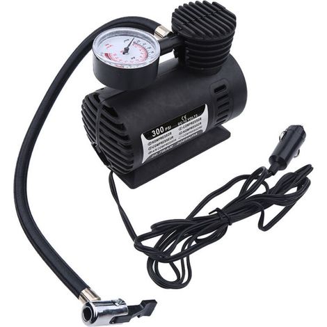 Tragbarer Luftkompressor, 12-Volt-Elektro-Autoreifenpumpe, 300 PSI