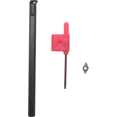 Porte-outil de tournage S08K-SDUCR07 Barre d'alésage interne + plaquettes à 95° DCMT0702 Outil de tournage pour tour CNC (1/4)