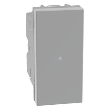 Bticino matixgo 1p no 10a botón axial iluminado gris - jg4055