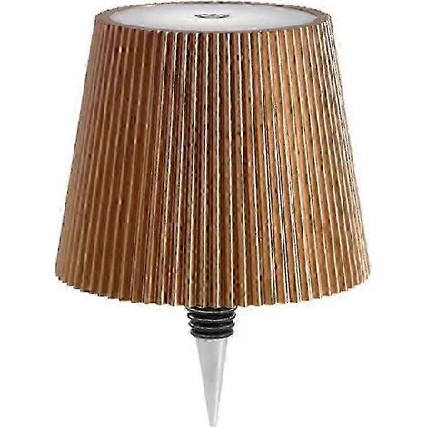 Lampe LED sans fil pour bouteille de vin, abat-jour pour bouteilles d'alcool, 3 couleurs, intensité lumineuse réglable, taille L (1/5)