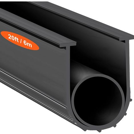 Joint Porte Garage 6 m Bande d'Étanchéité en Caoutchouc 10 cm de Largeur Extrémité en T de 8 mm pour Empêcher la Pénétration de Vent Pluie Feuille Por (1/5)