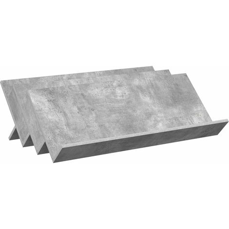 Maison Exclusive - Scaffale per riviste Grigio Concretè 90 x 53 x 28,5 cm