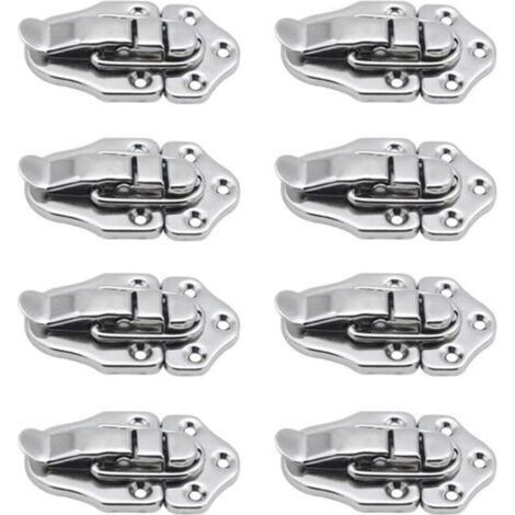 8 Fermoir à bascule loquets Verrou à bascule Fermeture a Levier Fermeture pour coffret à bijoux Coffrets Cadeaux Coffre à Outils valise et Coffre - Argent