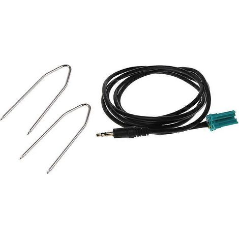 Câble d'entrée auxiliaire jack 3,5 mm pour autoradio MP3, compatible avec Megane Laguna Modus (1/5)