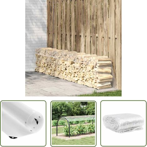 vidaXL Bâche transparente avec œillets 1x6 m PVC (1/5)