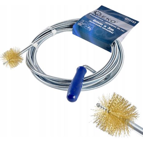 GEKO G73153 Abflussspiralreiniger 6 mm x 3 m mit Bürste
