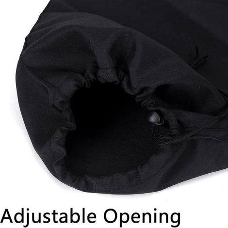 Sac de Rangement à Fermeture Éclair pour Souffleur de Feuilles Jardin - - 60x44cm - Noir - Tissu (1/4)