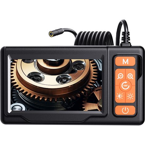 Caméra endoscopique avec lumière, Borescope avec écran IPS de 4,3 po, outils pour hommes (5M) (1/5)